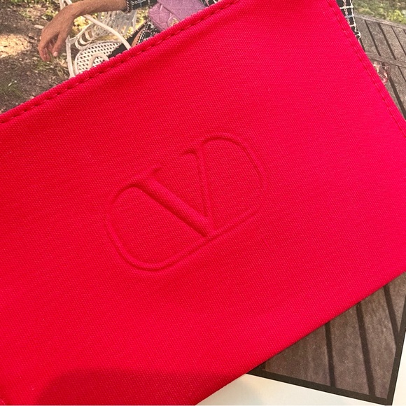 Valentino red cosmetic bag - Picture 3 of 6
